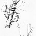 Vue de la bouche de l'aspirateur de sédiments à air (dessin Jacques Vallance, d'après Benoit 1961, p. 19)