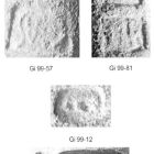Quelques estampilles de Dressel 2-4 de Tarraconaise (cliché H. David, d'après Marlier, Sciallano 2008, p. 131, fig. 24)