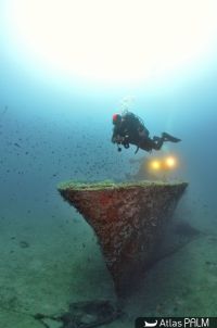 Étrave de l'Insuma (© Corse Images Sous-Marines)