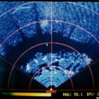 Ombre d’épave sur l’écran du sonar du Minibex (Cliché M. L’Hour-DRASSM, © DRASSM)