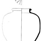 Grande jarre et disque en plomb, dessins (éch. 1 : 10) (Dessins F. Richez-DRASSM, © DRASSM)