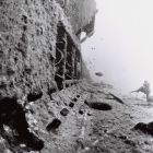 Vue sous-marine du flan du sous-marin, (Cliché P. Strazerra, © P. Strazzera)