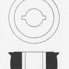 Pièce de cabestan ou poulie de transmission à cran (dessin C. Lagrand, d'après Tailliez 1961, fig. 14, p. 191 © C. Lagrand)