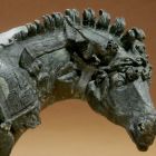 Détail de la protomé de mule (Cliché A. Chéné-CCJ-CNRS © CCJ-CNRS)
