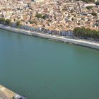 Implantation du site de fouille, en 2011, vue du ciel. (Cliché R. Bénali © Studio Atlantis, Mdaa/CG13)