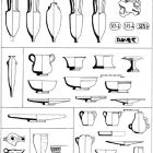 Planche du matériel trouvé sur l'épave (d'après Long 1987, p. 137)