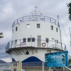 Tête laboratoire de la Bouée Borrha 2 au port de La Seyne-sur-Mer (© T. Seguin/DRASSM)