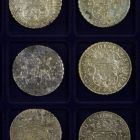 Échantillon de pièces de 8 réaux d’argent après traitement (© S. Cavillon/DRASSM)
