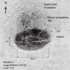 Image sonar de l'épave Mortella 2, sondage 2021 (© Arnaud Cazenave de la Roche/CEAN)
 