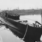 Le Rubis accosté le long du quai nord du bassin Camperdown à Dundee (Ecosse) (© AGASM)