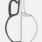 Olpé en céramique commune (dessin C. Lagrand, d'après Benoit 1958, fig. 2, p. 7 © C. Lagrand)