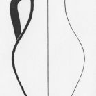 Cruche en céramique commune (dessin C. Lagrand, d'après Tailliez 1961, fig. 12, p. 190 © C. Lagrand)