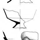 Canthares fragmentaires de bucchero nero (dessin d'aprés B. Liou 1975, fig. 17 © Drassm)